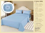 Set de Sábanas 1 Plaza + 1 Funda de Almohada Color azul claro (copia)
