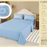 Set de Sábanas 1 Plaza + 1 Funda de Almohada Color azul claro (copia)