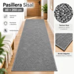 ALFOMBRA PASILLERA SISAL 60 × 200 CM - Imagen 3