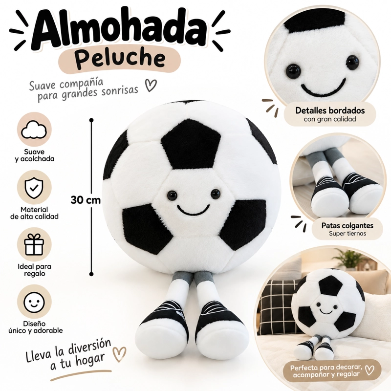 imagen2-6 ALMOHADA PELUCHE DECORATIVA 30 CM (copia) - Imagen 1