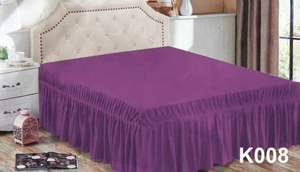 Faldón para cama plazas morado
