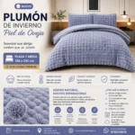 Plumón de Invierno Imitación Piel de Oveja Plaza y Media - Imagen 4