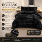 Plumón de Invierno Imitación Piel de Oveja Plaza y Media - Imagen 4