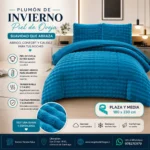 Plumón de Invierno Imitación Piel de Oveja Plaza y Media - Imagen 2