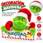 Decoración Navideña Grinch de Peluche para Puerta o Ventana