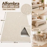 Alfombra Sisal 200 X300 Cm Color Crema